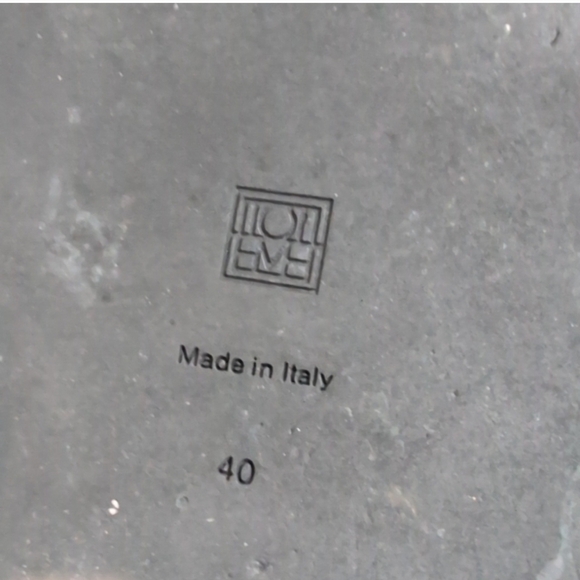 Toteme The Chunky Black Canvas Leather Flat Dad Style Sandals Women’s 40 US 9 - Picture 9 of 9